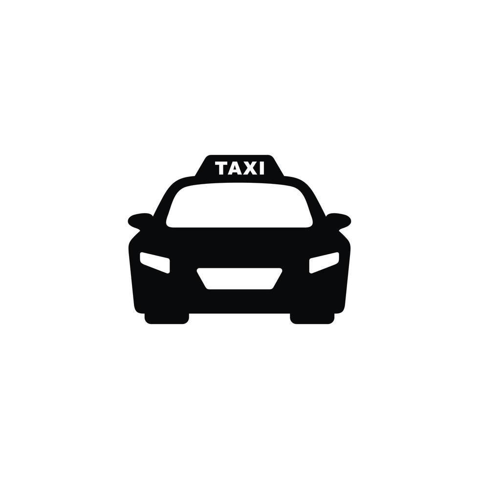 taxi icoon geïsoleerd Aan wit achtergrond vector