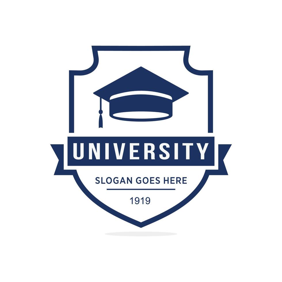 Universiteit logo ontwerp vector