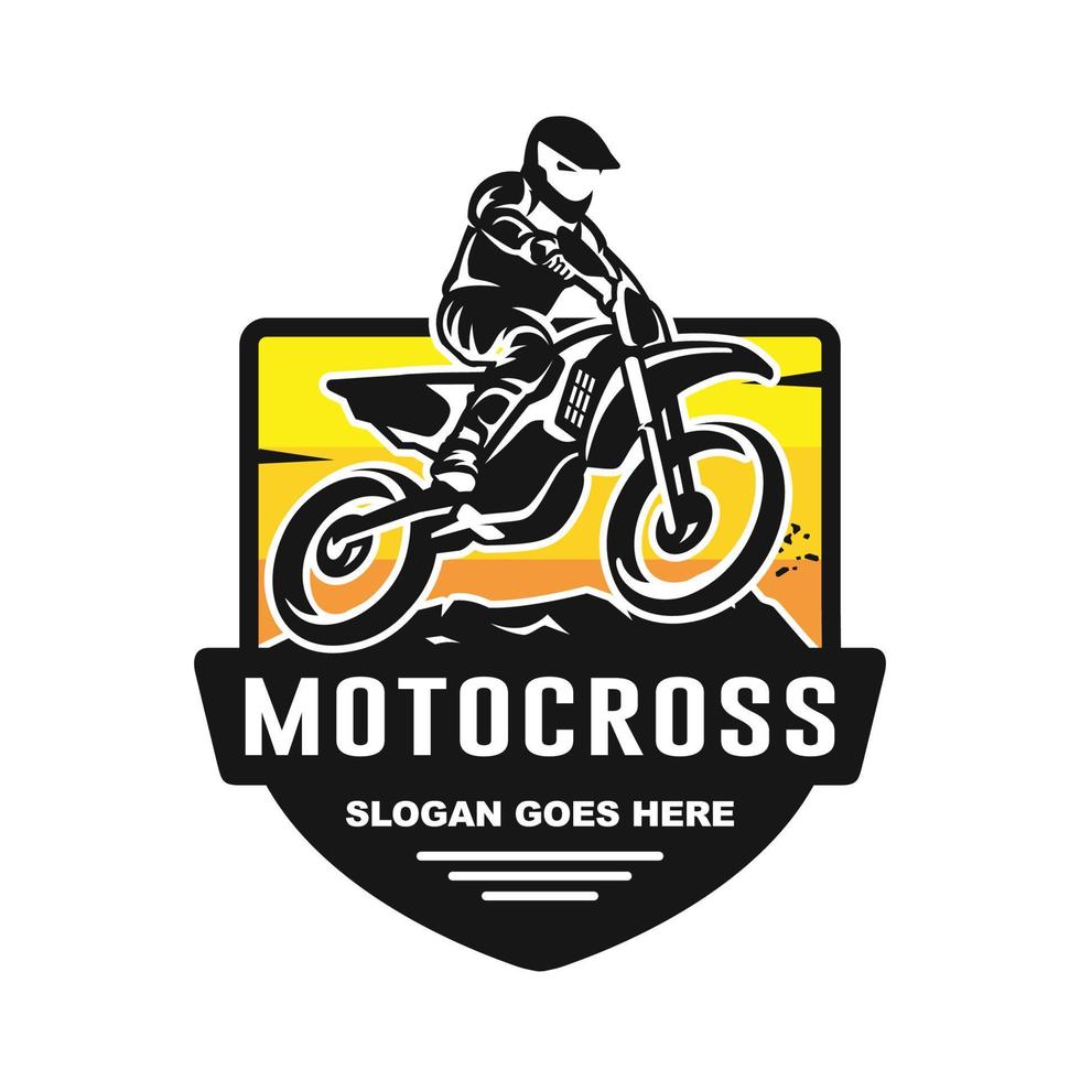 motorcross logo sjabloon ontwerp vector