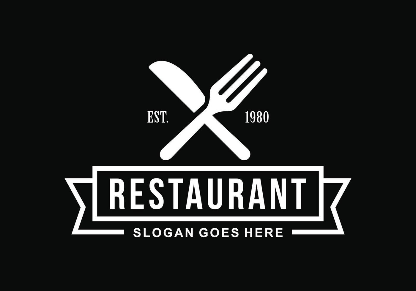 restaurant logo sjabloon ontwerp vector