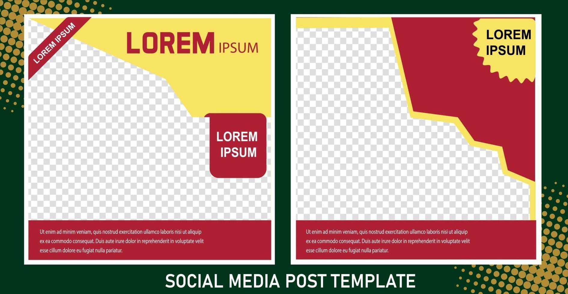 bewerkbare postsjabloon social media banners voor digitale marketing. promotie merk mode. verhalen. streaming. vectorillustratie - vector