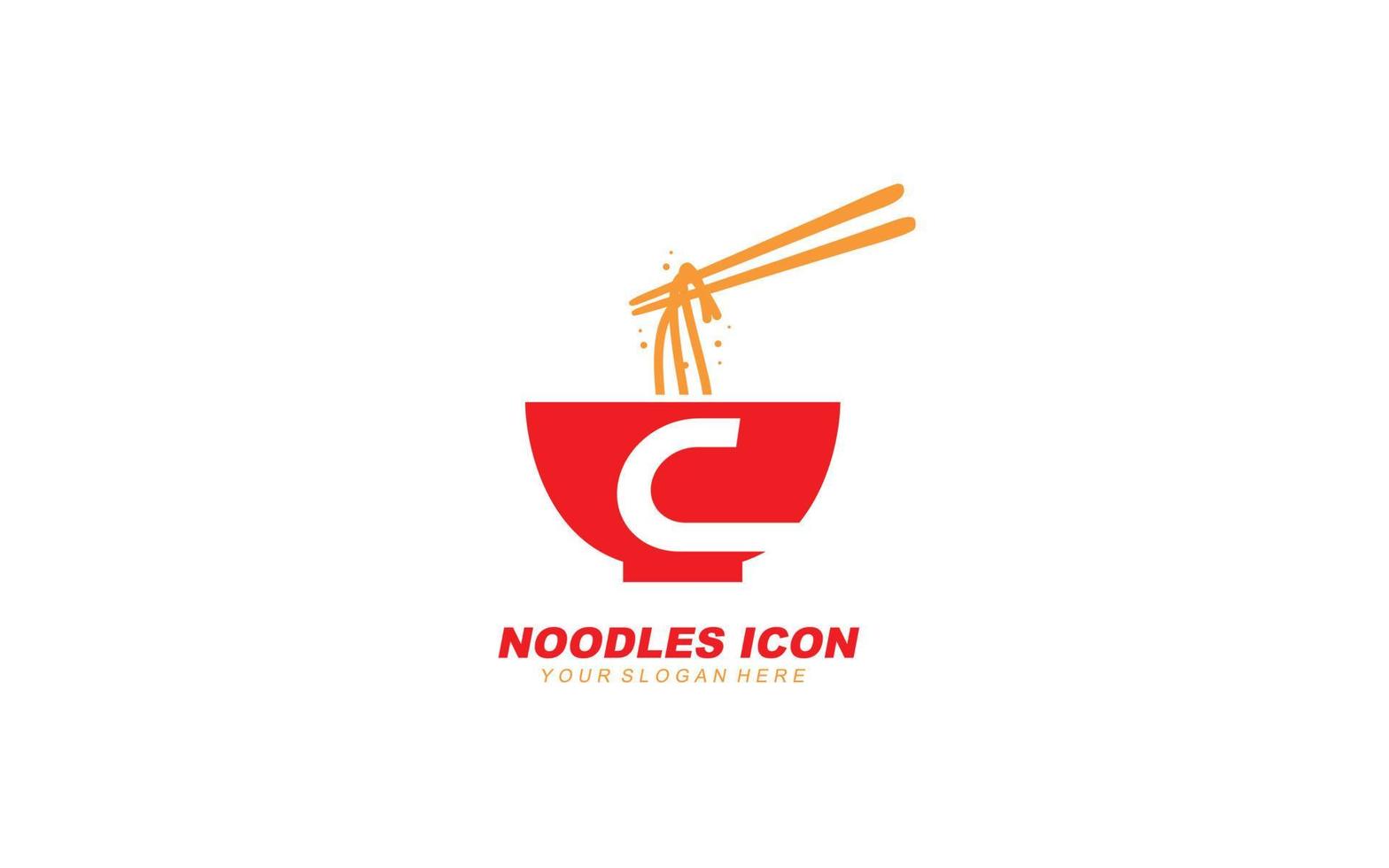 c noedels logo ontwerp inspiratie. vector brief sjabloon ontwerp voor merk.