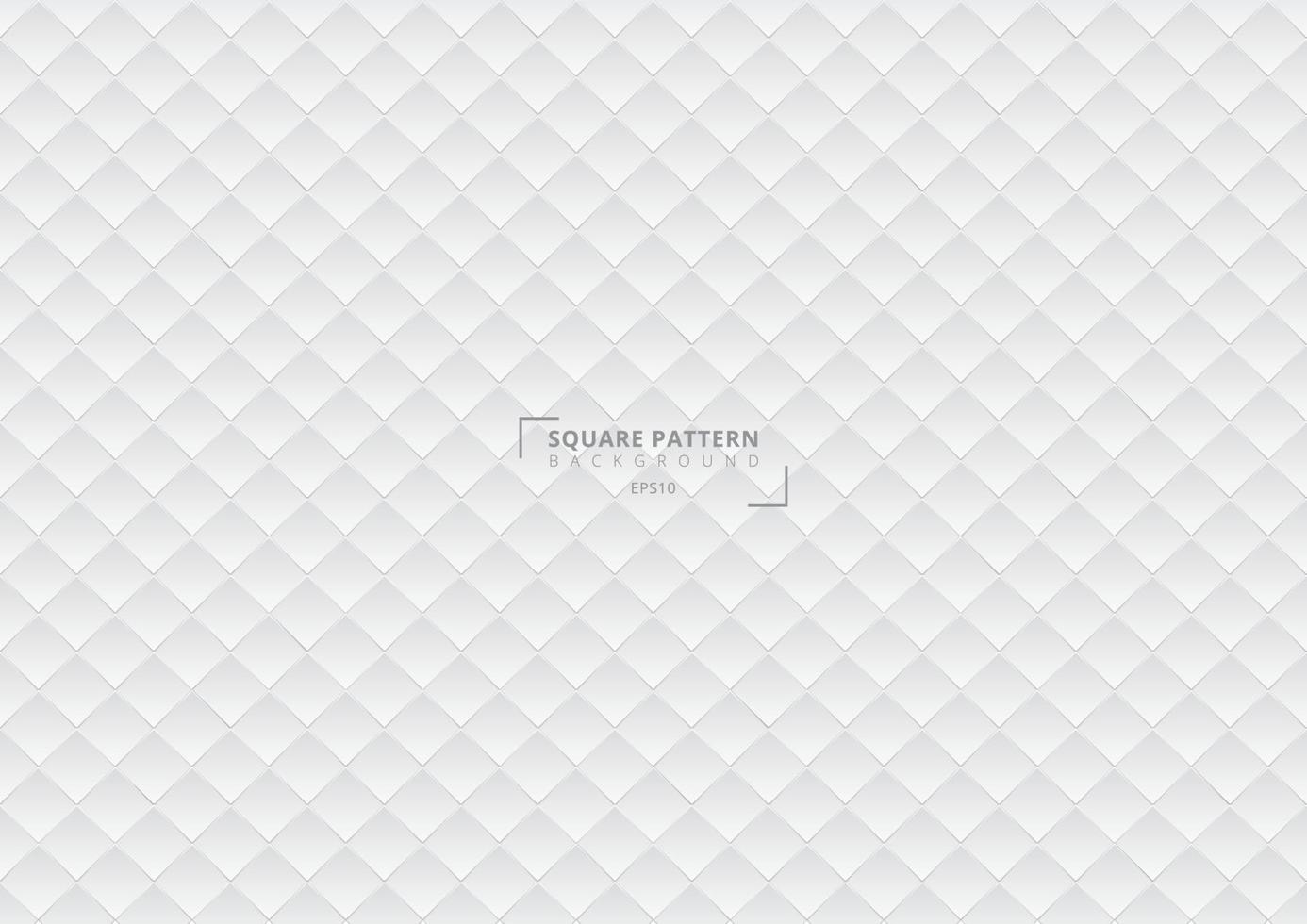 abstracte 3d vierkante patroon geometrische witte gradiëntachtergrond en textuur. vector