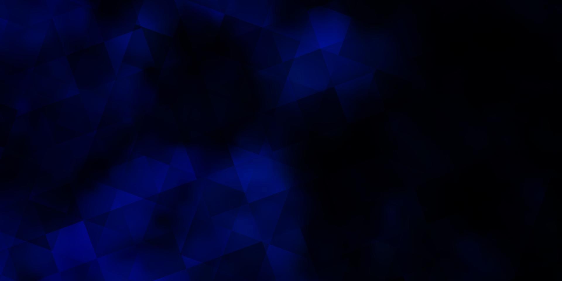 donkerblauwe vectorachtergrond met driehoeken, rechthoeken. vector
