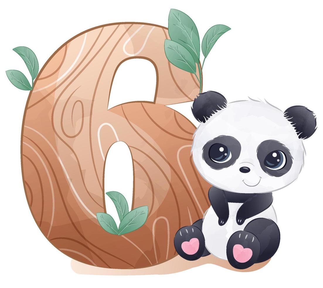 schattig aantal Scherm met wild dieren voor kinderkamer decoratie vector