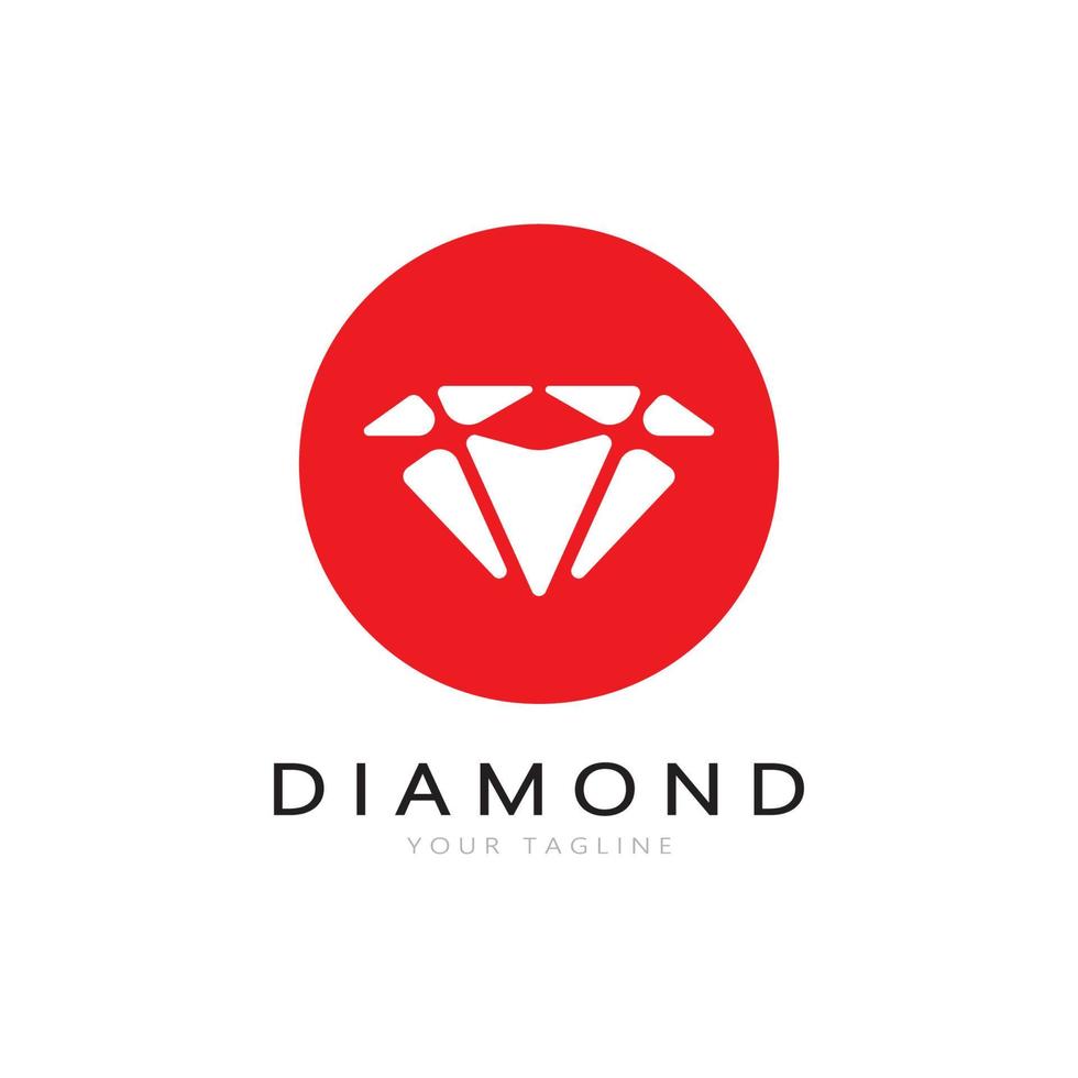gemakkelijk diamant abstract embleem, voor zakelijk, insigne, sieraden winkel, goud winkel, toepassing, vector