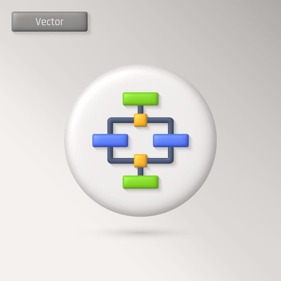 3d realistisch vector team structuur icoon. team, samenspel en bedrijf concept. 3d vector geven illustratie.