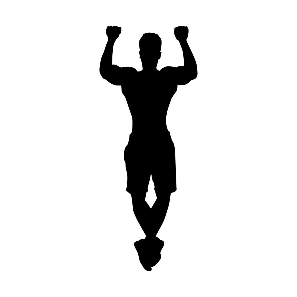 geschiktheid Mens silhouet vector ontwerp