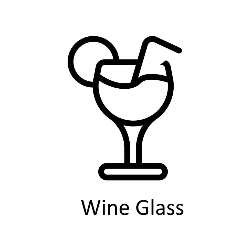 wijn glas vector schets pictogrammen. gemakkelijk voorraad illustratie voorraad