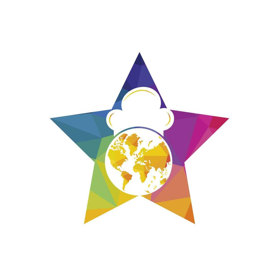 globaal chef vector logo ontwerp.