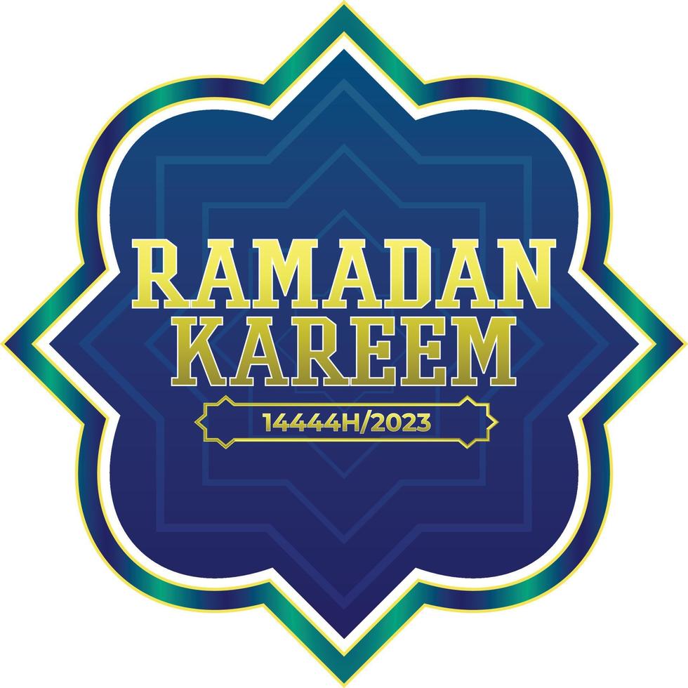 Ramadan kareem vector element blauw