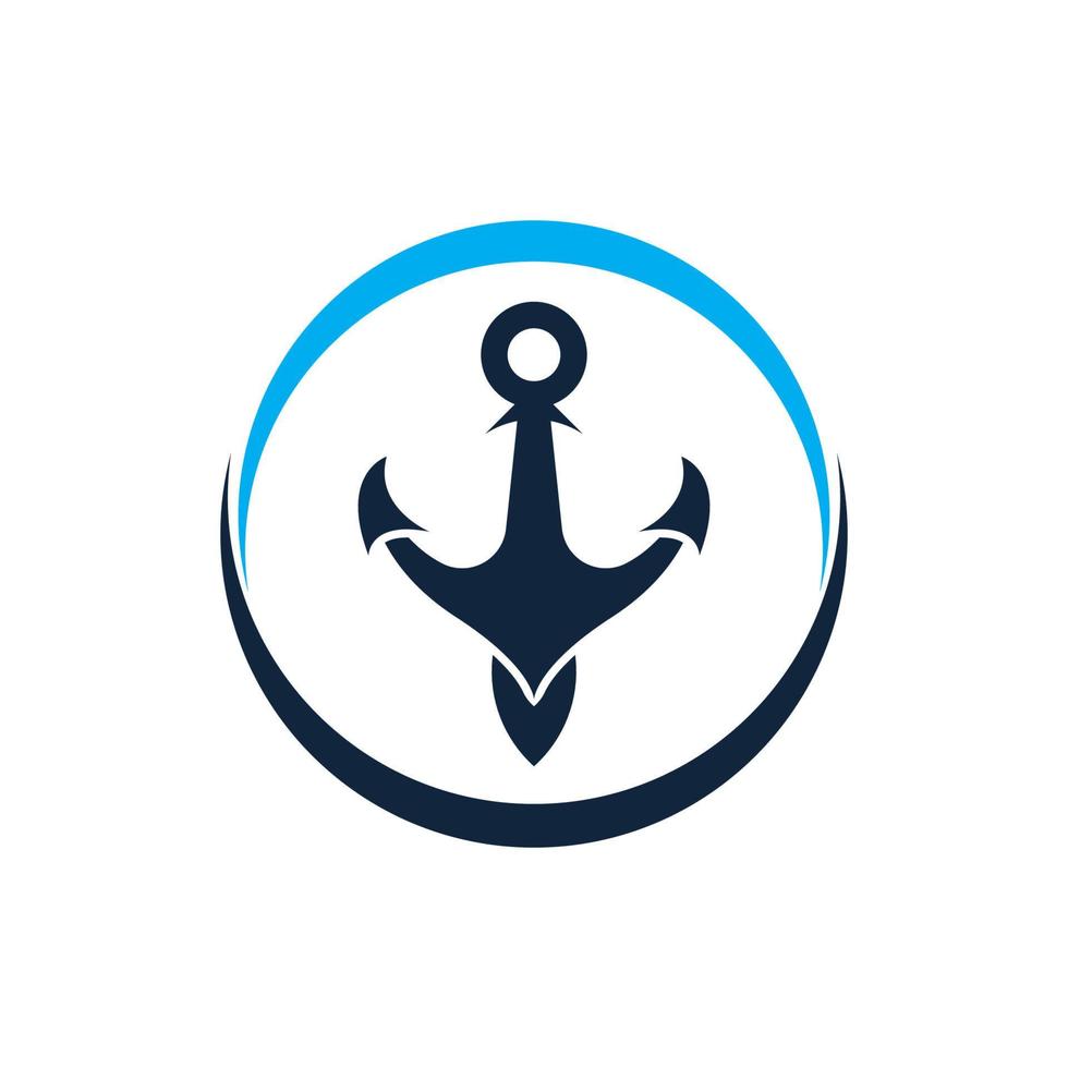 anker logo icoon boot schip marinier marine vector