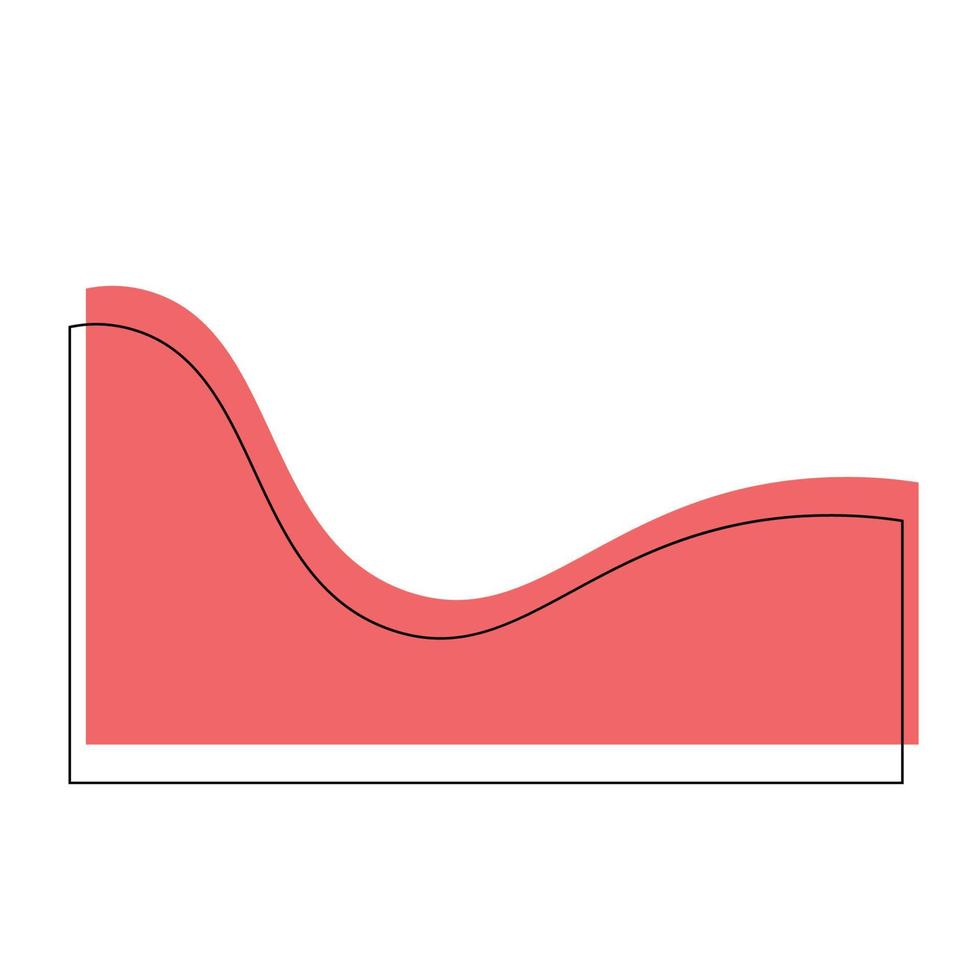 vector lijn abstract Golf vorm