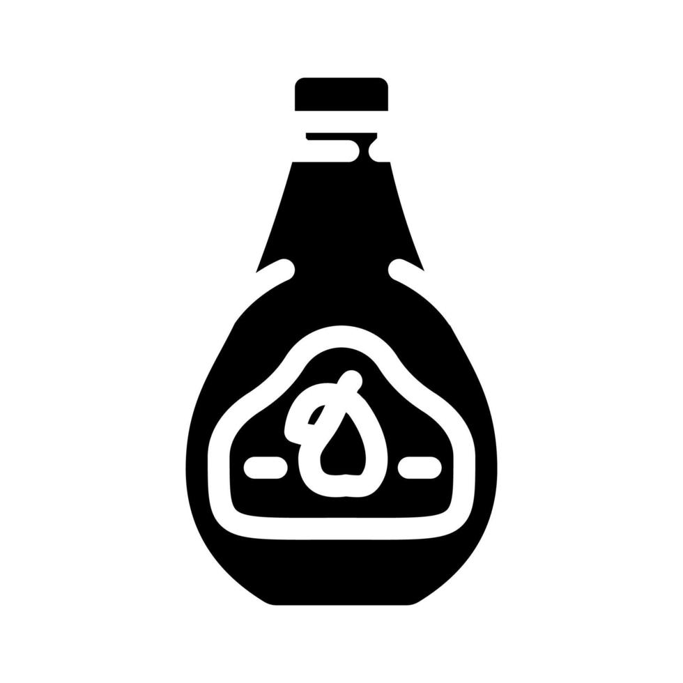 recycle sap plastic fles glyph icoon vector illustratie