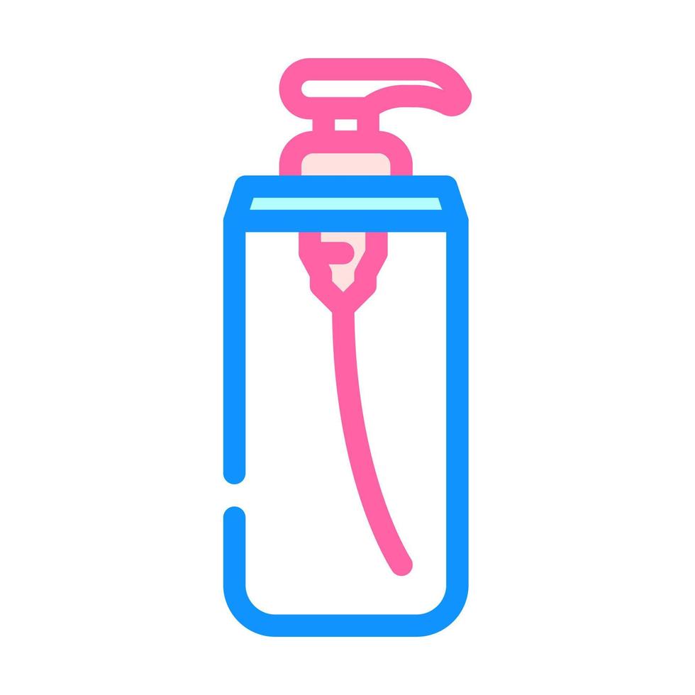 zeep dispenser badkamer interieur kleur icoon vector illustratie