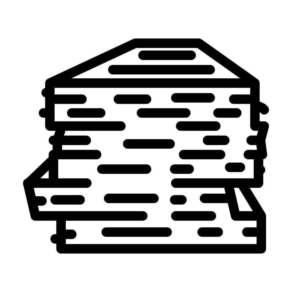 stack papier document lijn icoon vector illustratie