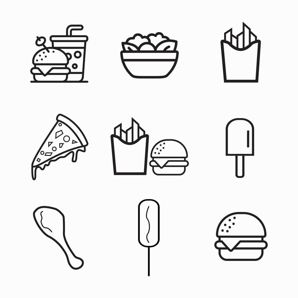 voedsel icoon vector kunst voorraad.