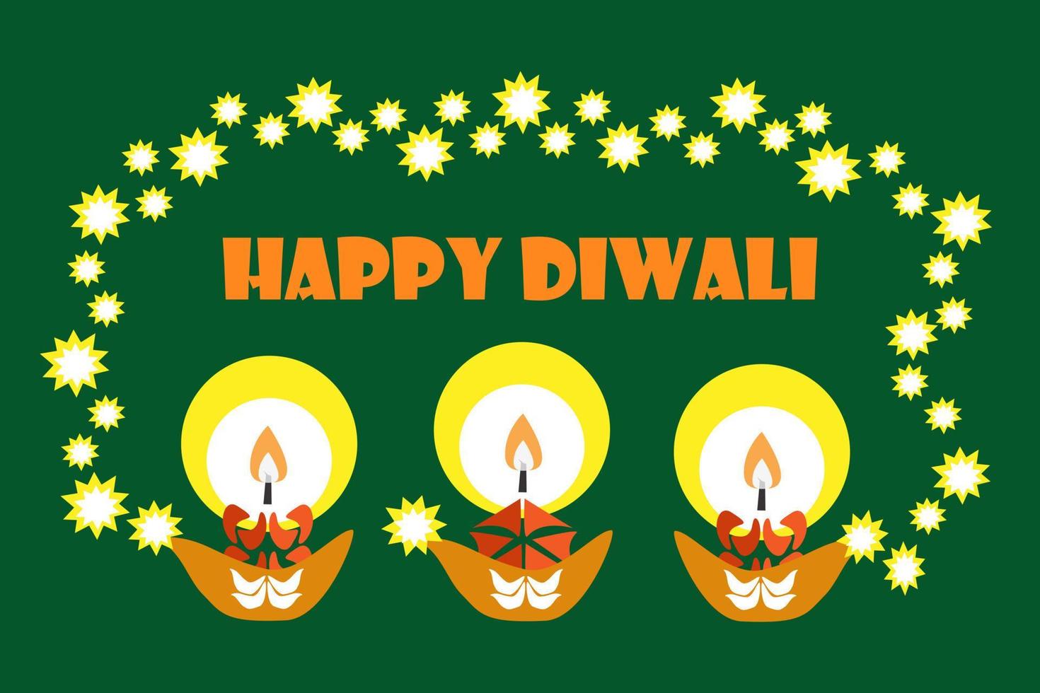 vector illustratie groet kaart banier vakantie diwali