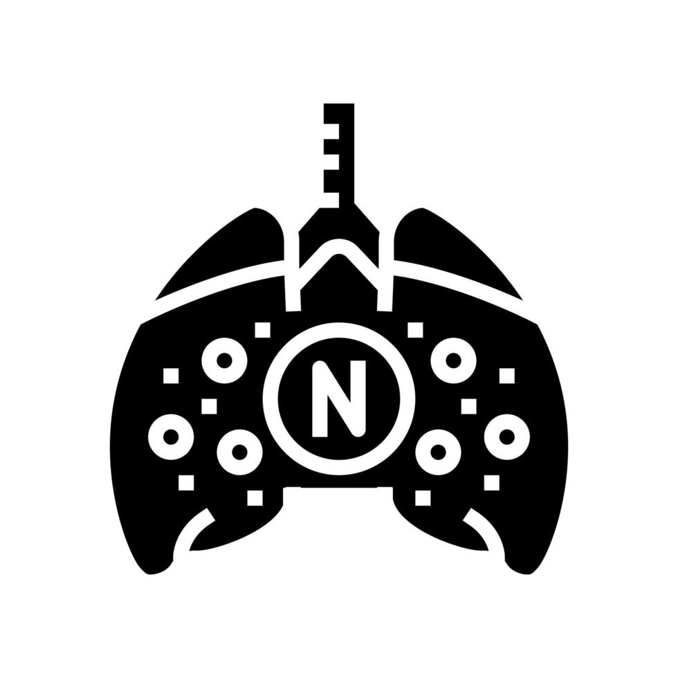 kanker nicotine glyph icoon vector illustratie