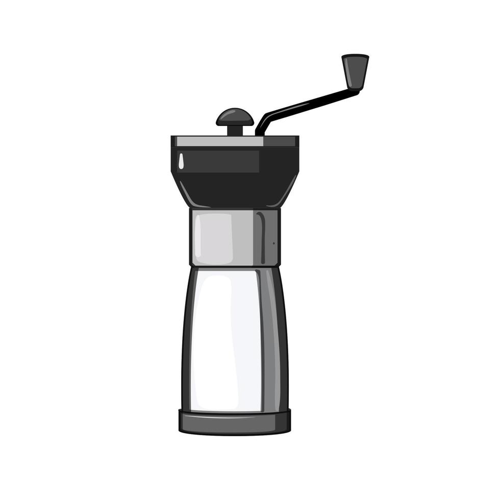 oud molen koffie Slijper handleiding tekenfilm vector illustratie