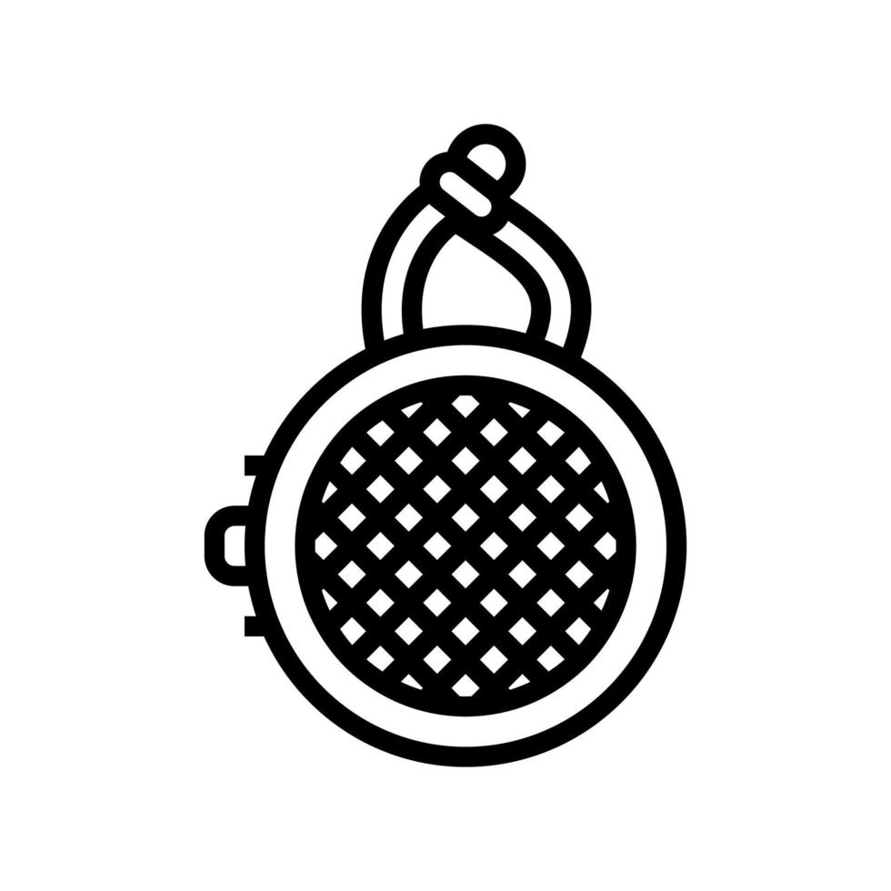 baby geluid machine huis medeplichtig lijn icoon vector illustratie