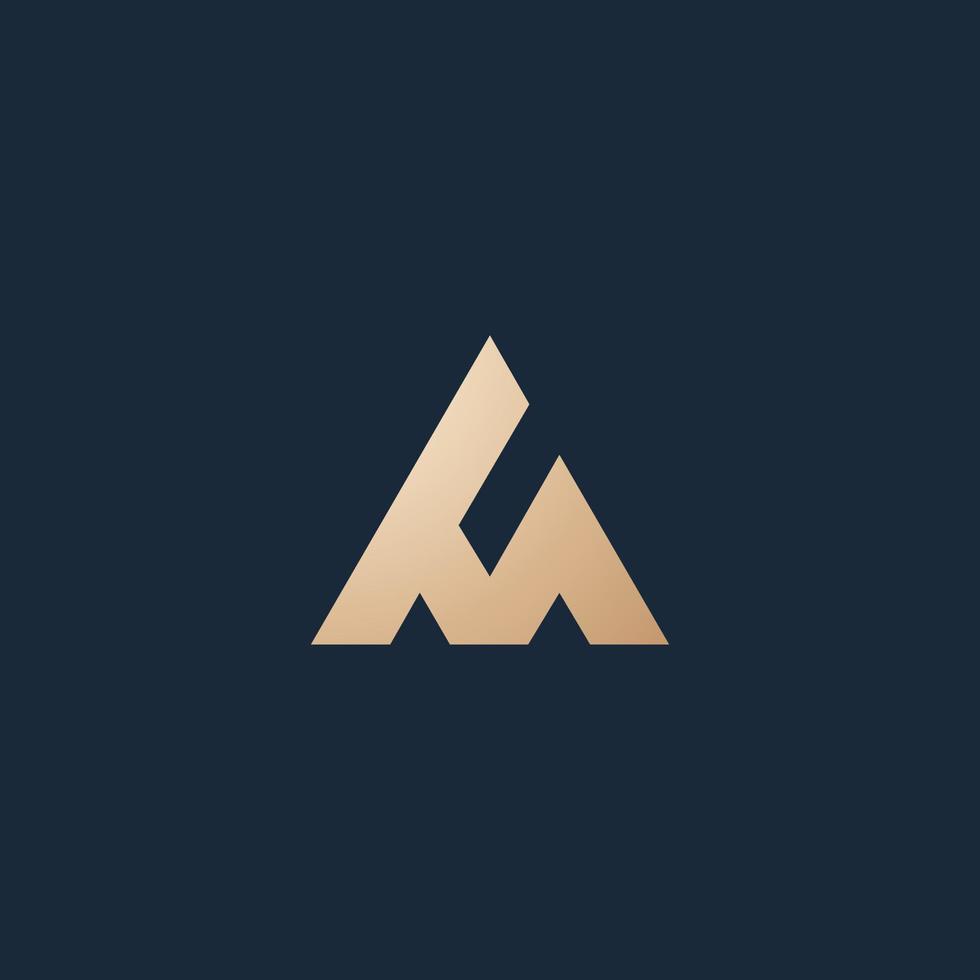 luxe en modern ben logo ontwerp vector