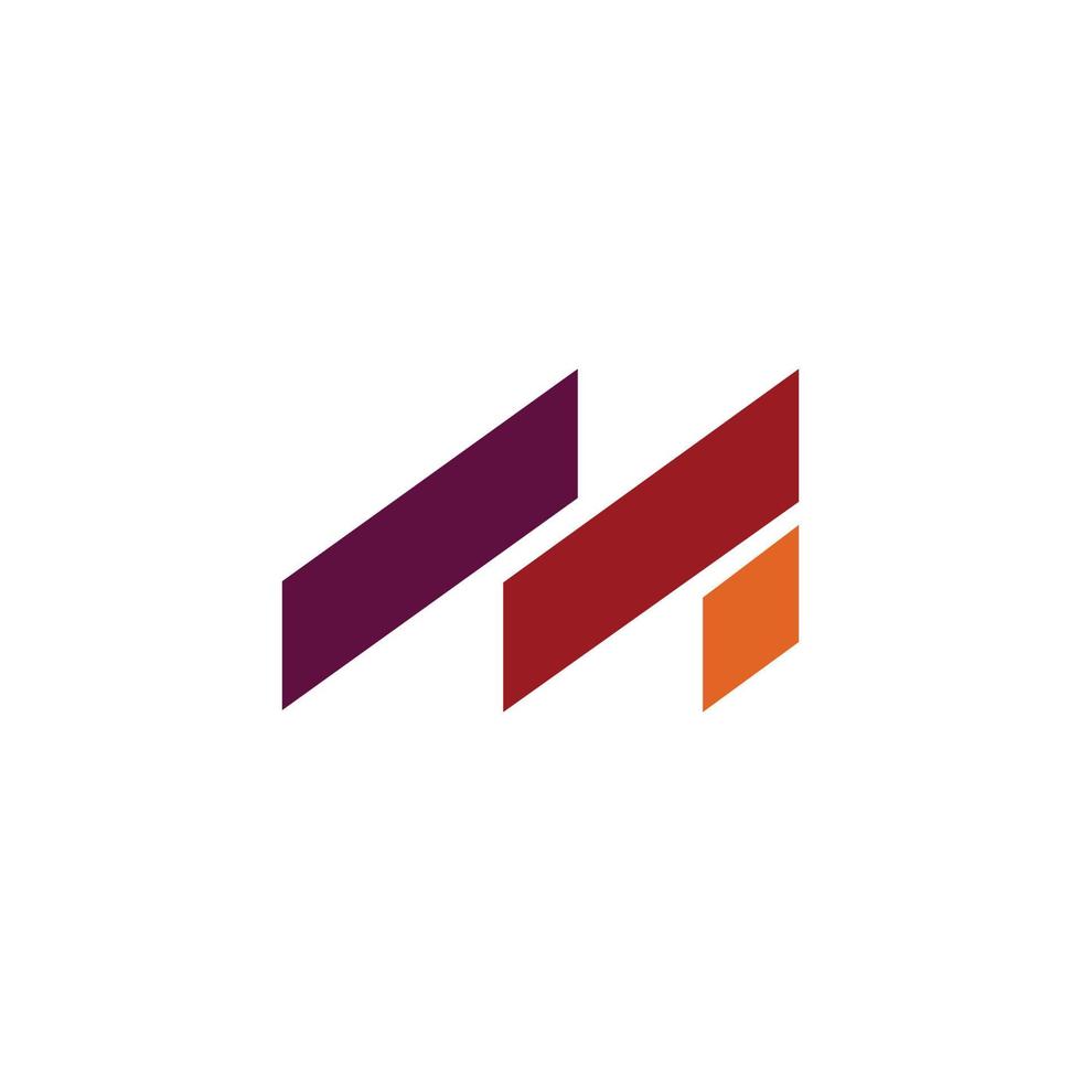 luxe en modern m abstract logo ontwerp vector