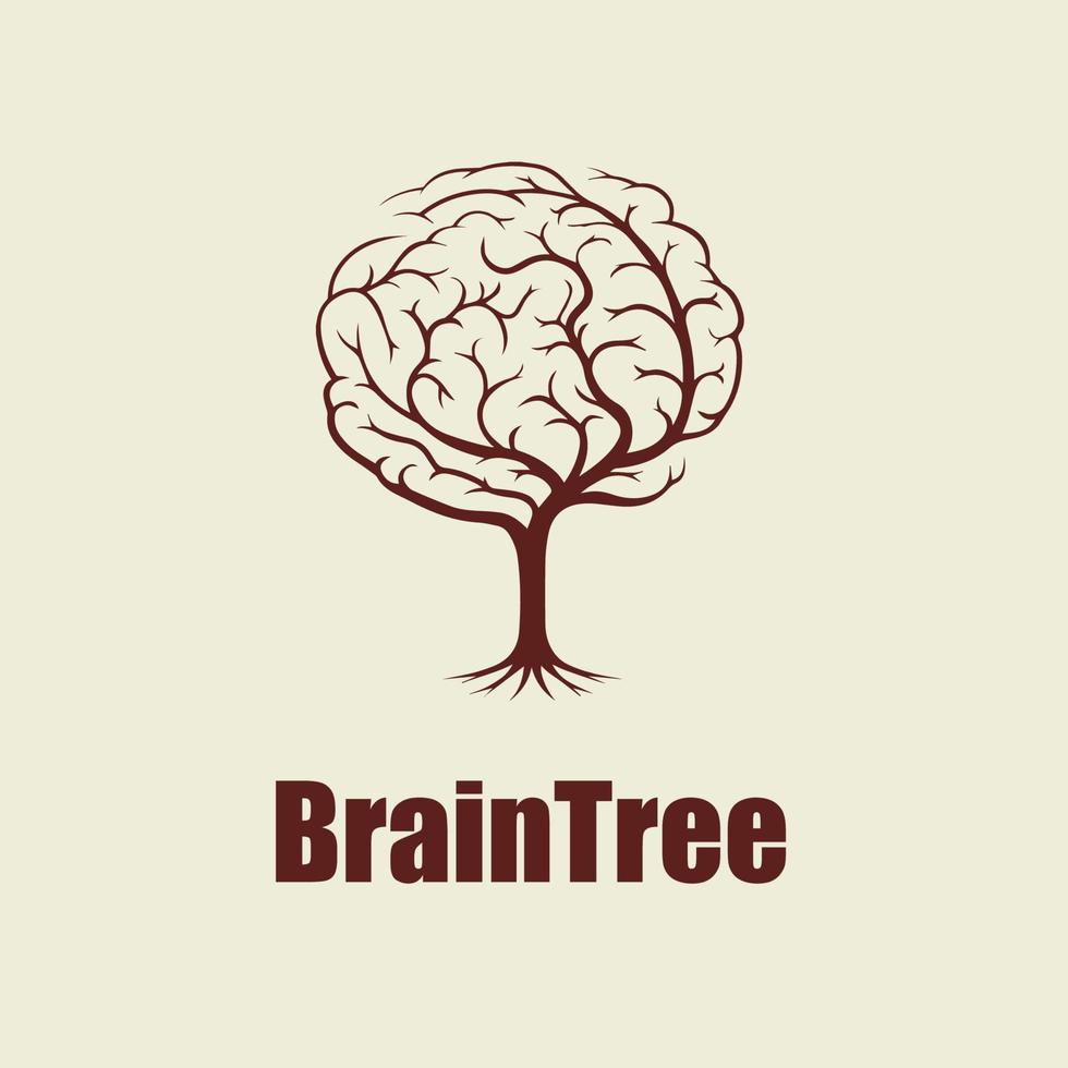 luxe en hersenen boom vector beeld