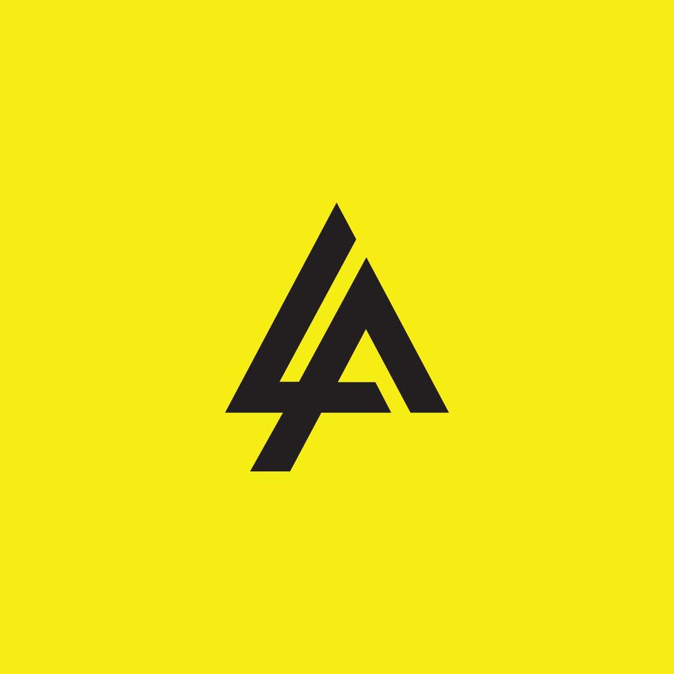 creatief en modern een brief logo ontwerp vector