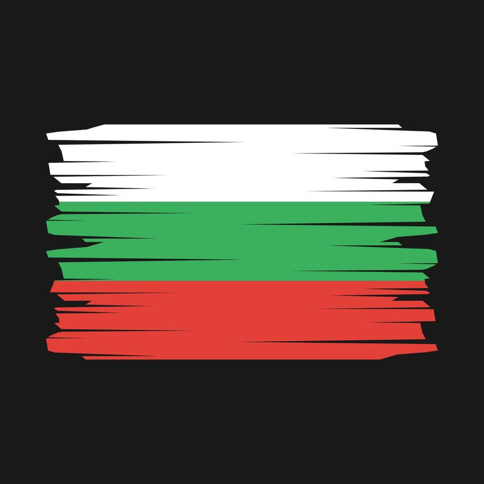 bulgarije vlag borstel vector