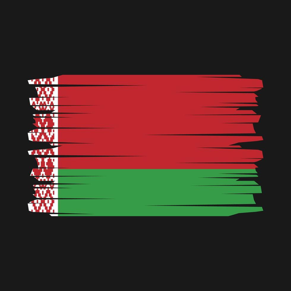 Wit-Rusland vlag borstel vector
