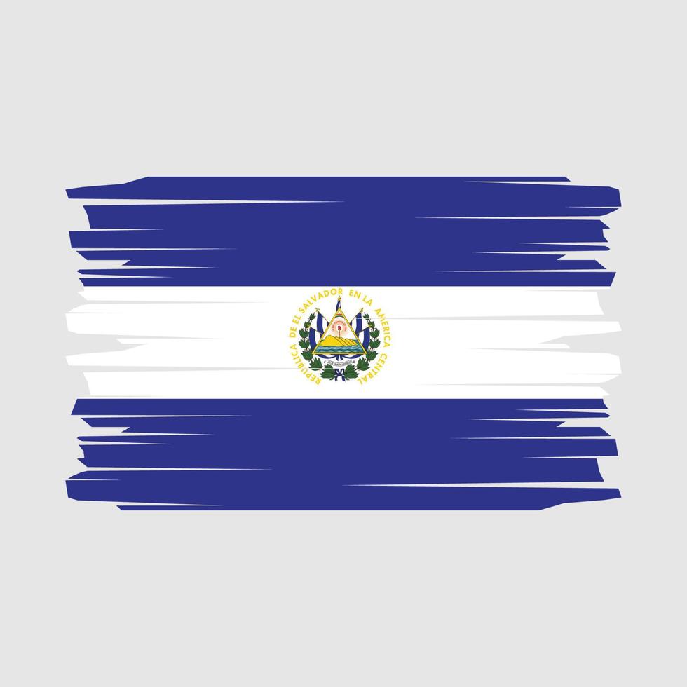 el Salvador vlag borstel vector