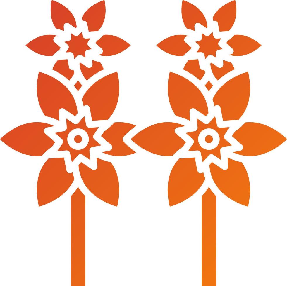 bloemen pictogramstijl vector