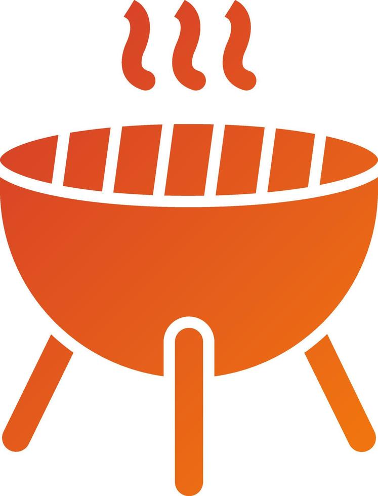 grill pictogramstijl vector