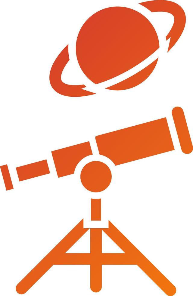 astronomie icoon stijl vector