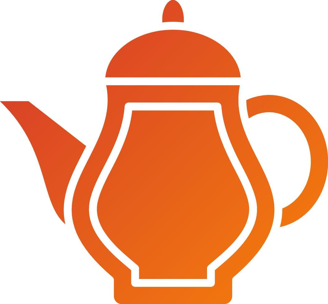 theepot pictogramstijl vector