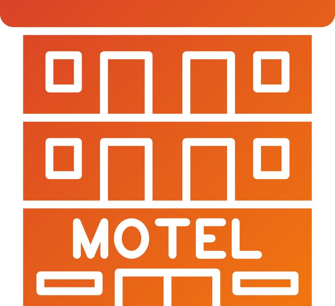 motel icoon stijl vector