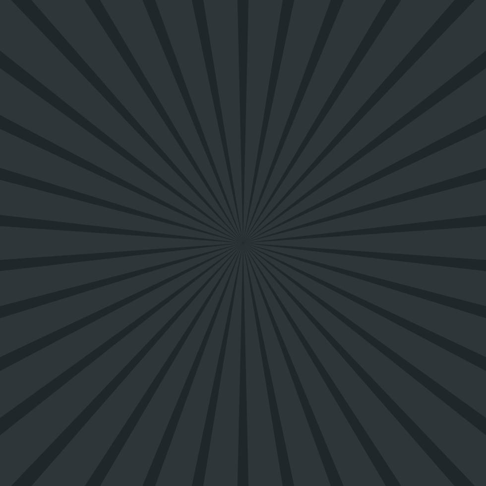 panoramische zwarte komische zoom met lijnen - illustratie vector
