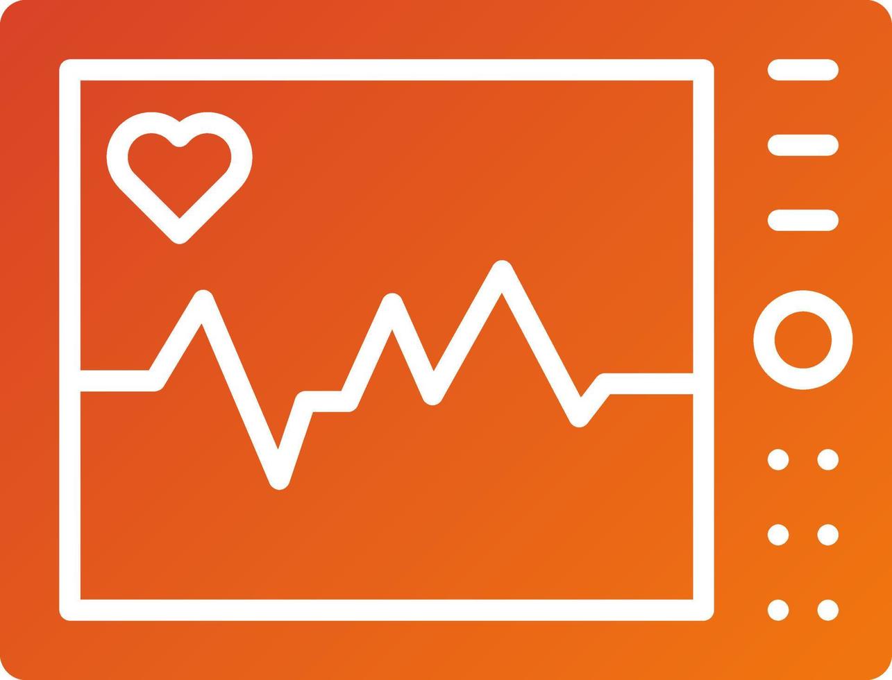 elektrocardiogram icoon stijl vector