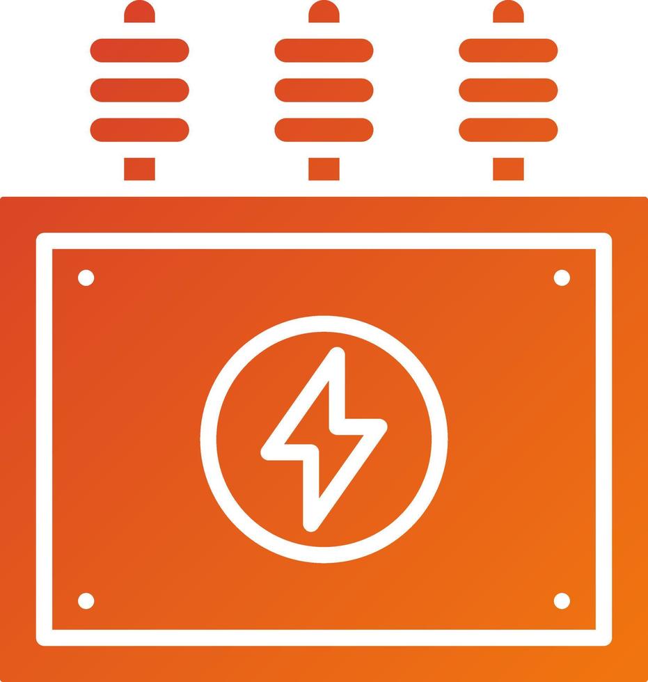 macht transformator icoon stijl vector