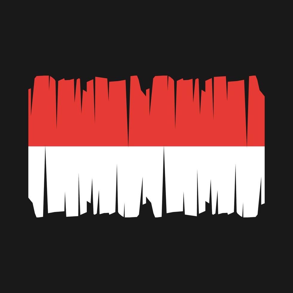 vlag van indonesië vector