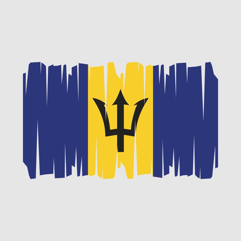 vlag van barbados vector