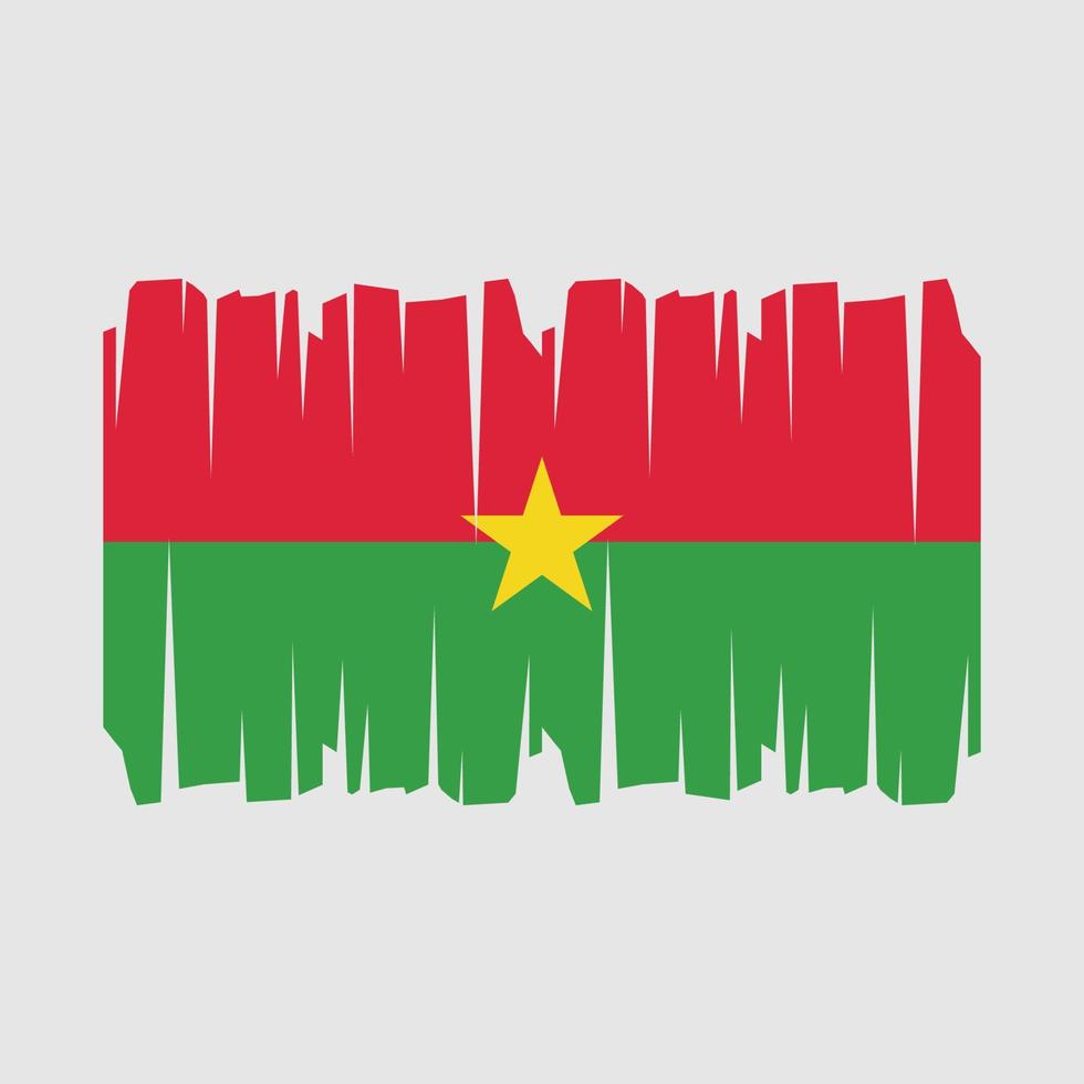 vlag van burkina faso vector