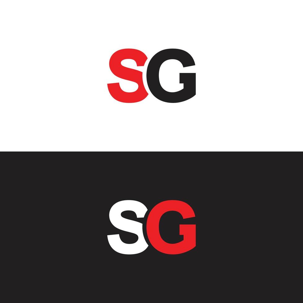 sg logo ontwerp vector Sjablonen