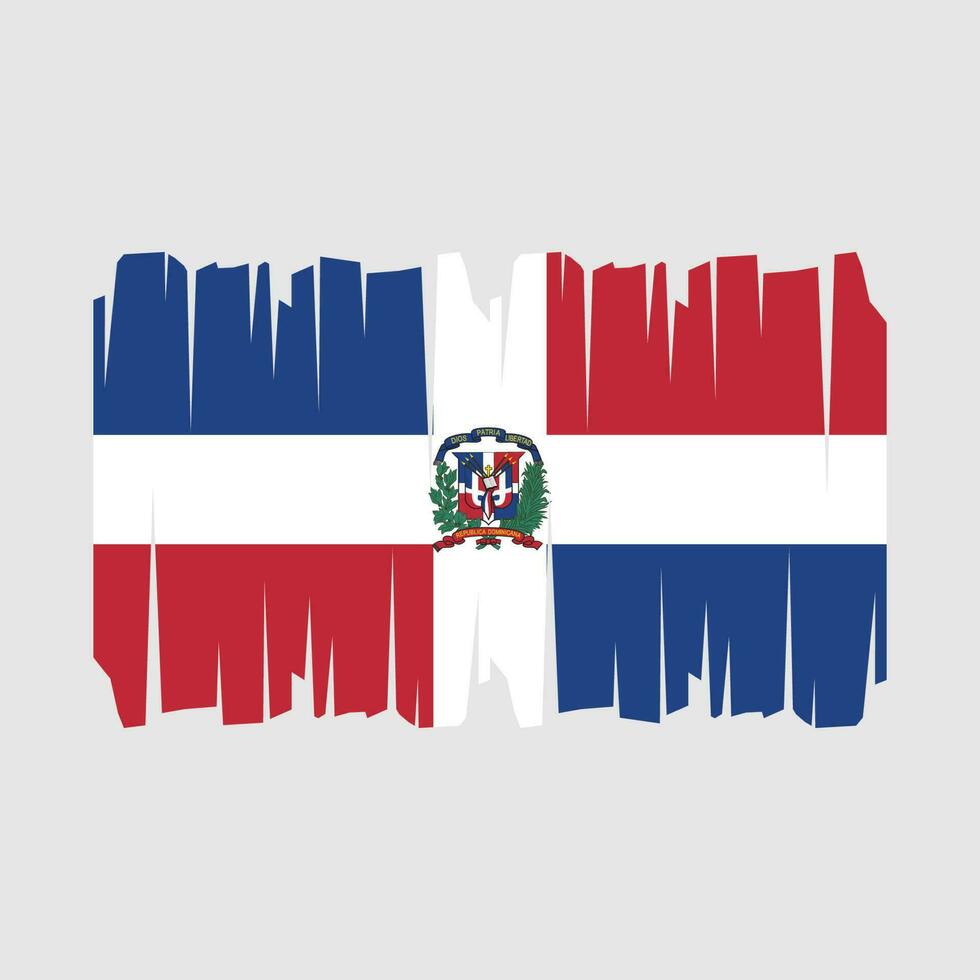 vlag van de dominicaanse republiek vector