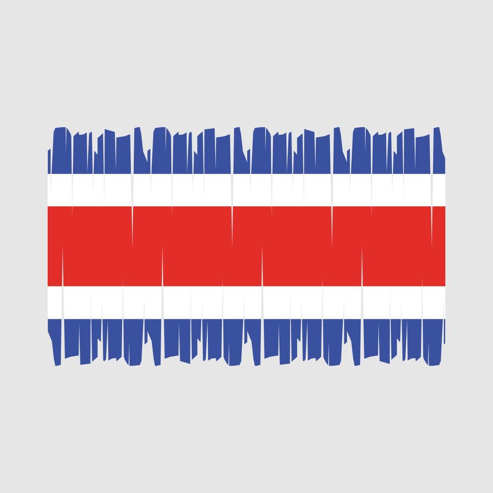 costa rica vlag borstel vector