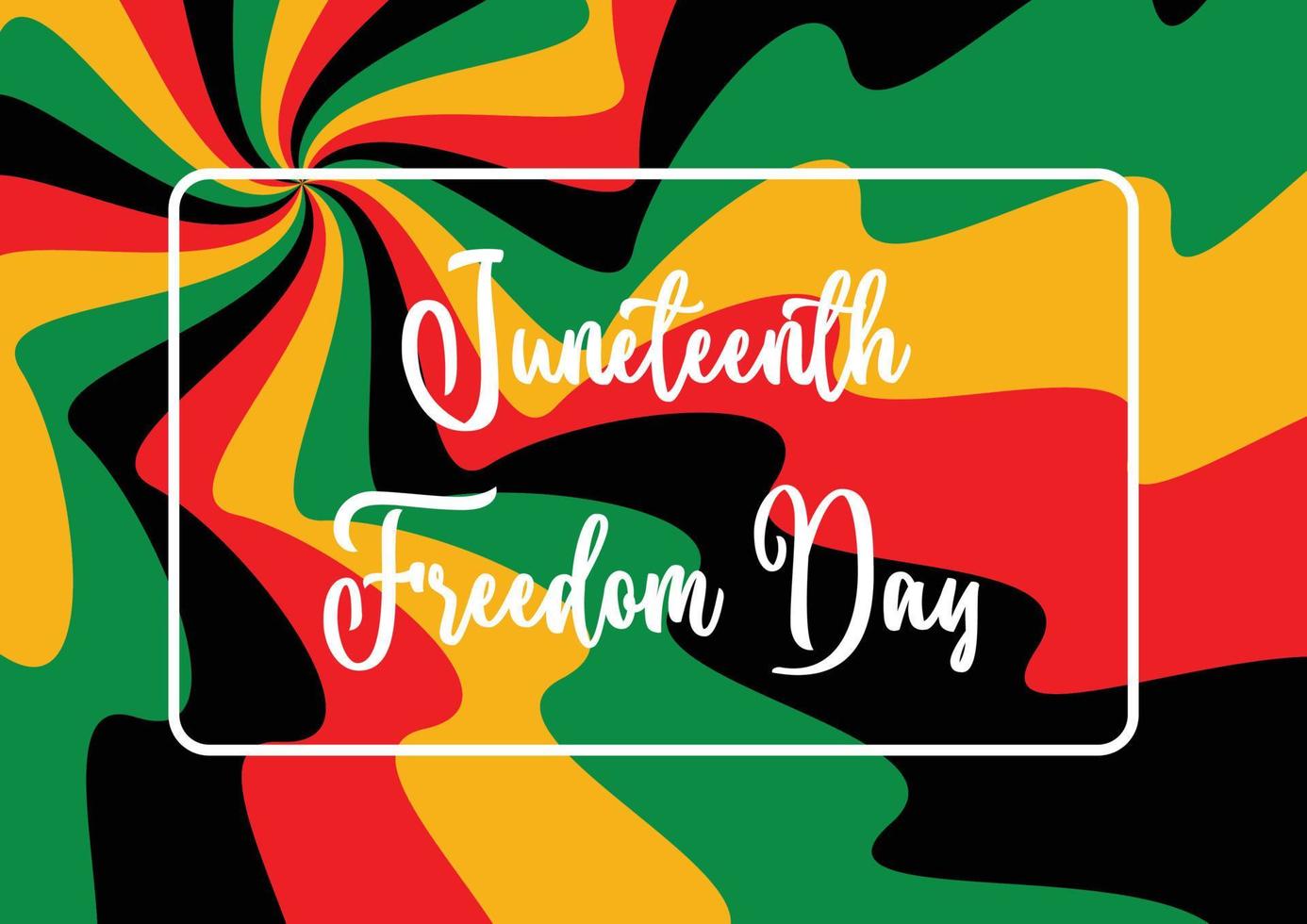 juneteenth thema abstract achtergrond, vrijheid dag, jaar- vakantie. vector ontwerp voor spandoeken, groet kaarten, affiches.