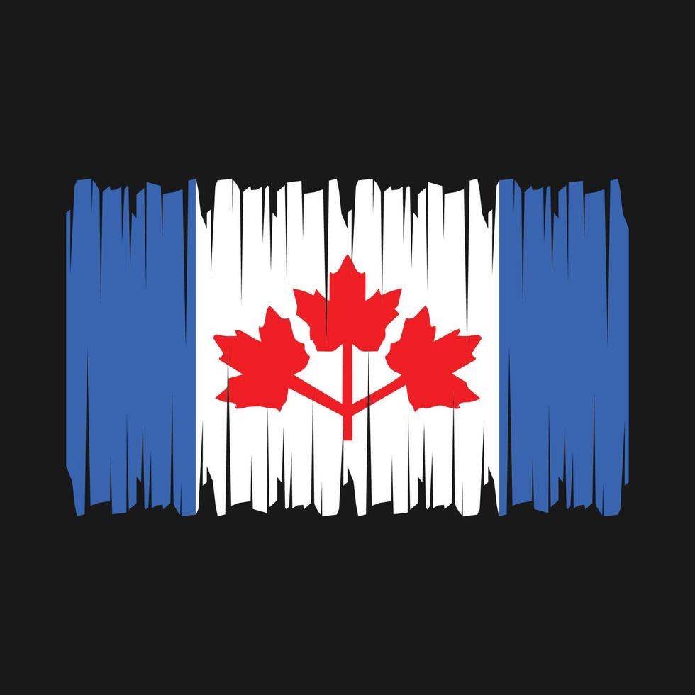 Canada vlag borstel vector