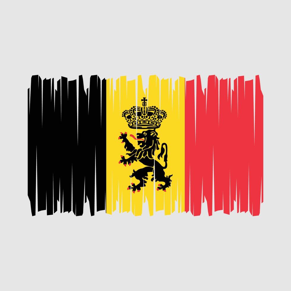 belgie vlag borstel vector