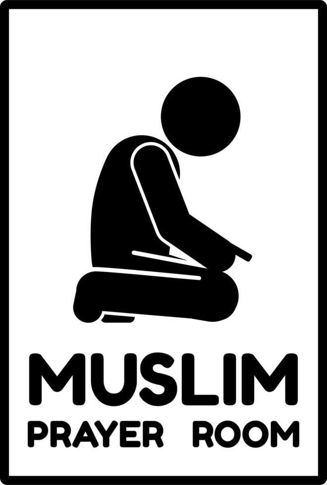 moslim gebed plaats, moslim gebed kamer. Islamitisch vector